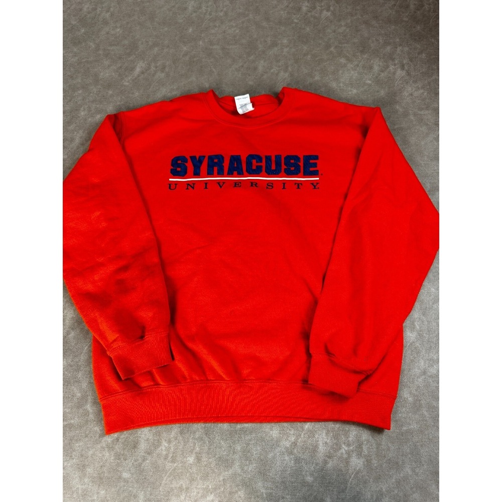 Gildan Heavy Blend Adult Syracuse University Pullover Orange Sweatshirt Medium